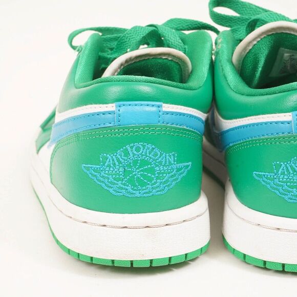 Nike Air Jordan 1 Low Women's 7 Lucky Green/Aquatone-White Sneaker DC0774 304 - Picture 5 of 11